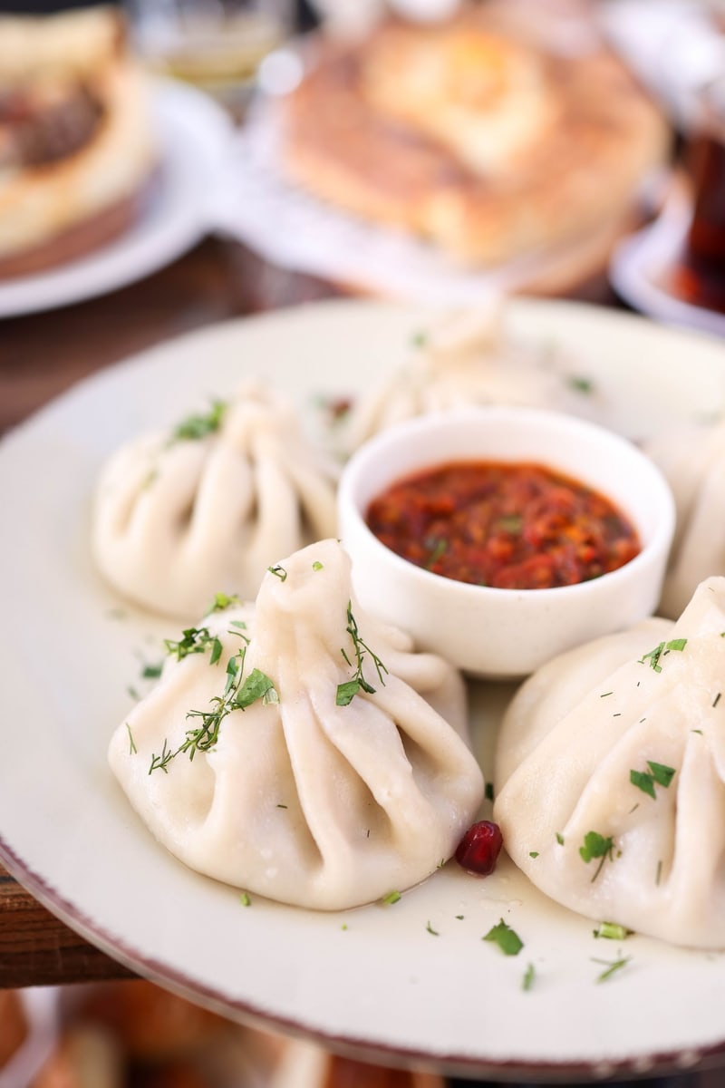 Cheese Khinkali (5 pc) — Cheese-filled khinkali — rich, stretchy and meat-free.