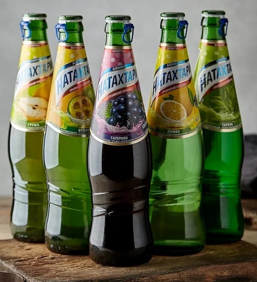 Natakhtari Lemonade — Georgian lemonade — try the bright green tarragon.