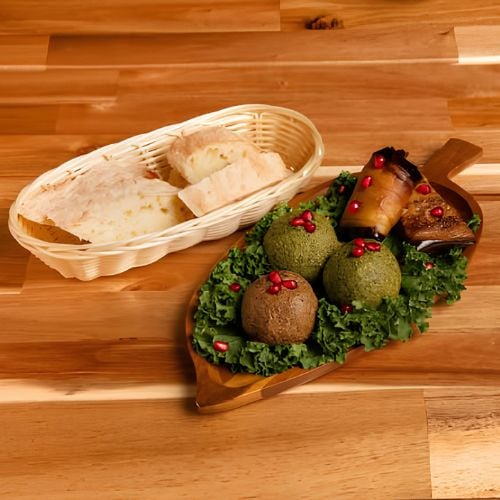 Image of the dish Eggplant Wrap + Pkhali
